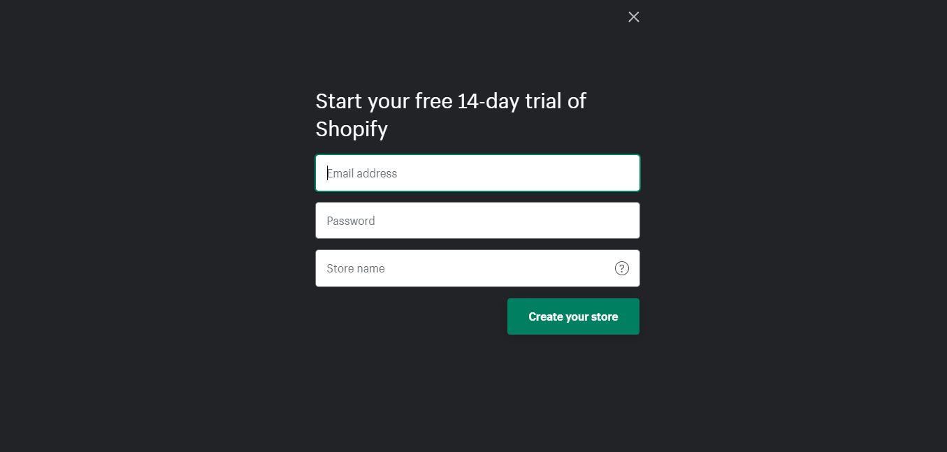 создать интернет-магазин с кнопкой shopify