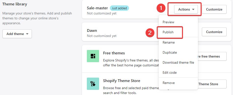 salemaster создать интернет-магазин с shopify