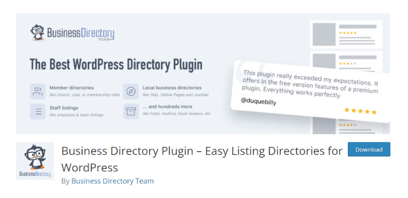 5+ WordPress Yelp 评论的最佳工具 6 Business Directory Plugin – Directories for WordPress
