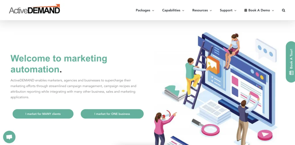 Screenshot der Marketing-Automatisierungssoftware ActiveDEMAND