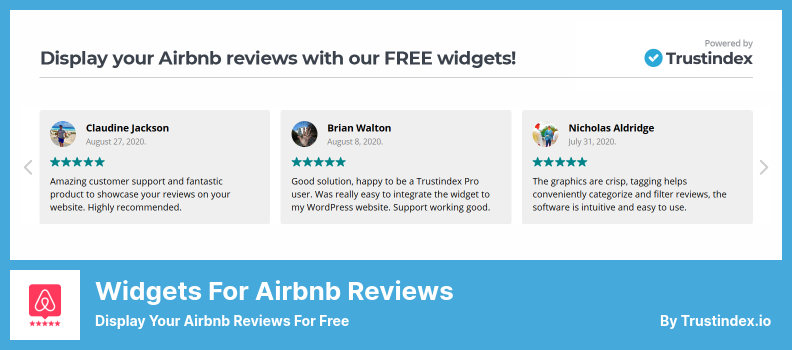 Плагин Widgets for Airbnb Reviews — покажите свои отзывы Airbnb бесплатно