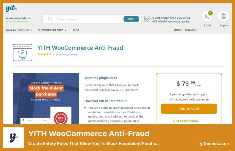 Плагин YITH WooCommerce Anti-Fraud — создайте правила безопасности, которые позволят вам блокировать мошеннические покупки