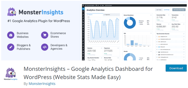 MonsterInsights Bestes Google Analytics-Plugin