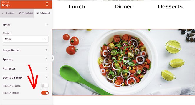 landing-page-hide-image-in-mobile-view - SeedProd hide landing page image in mobile view