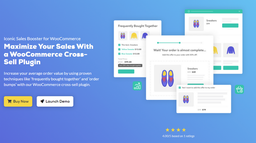En iyi WooCommerce ek satış eklentileri - ikonik güçlendirici