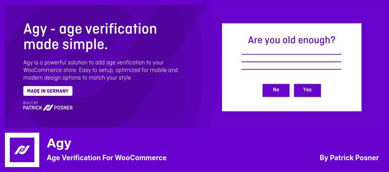 Plugin Agy - Verifikasi Usia Untuk WooCommerce