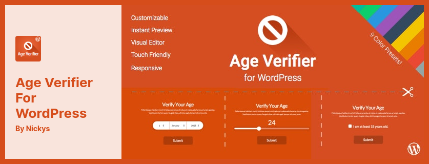Pemverifikasi Usia untuk Plugin WordPress - Verifikasi Usia Untuk WordPress