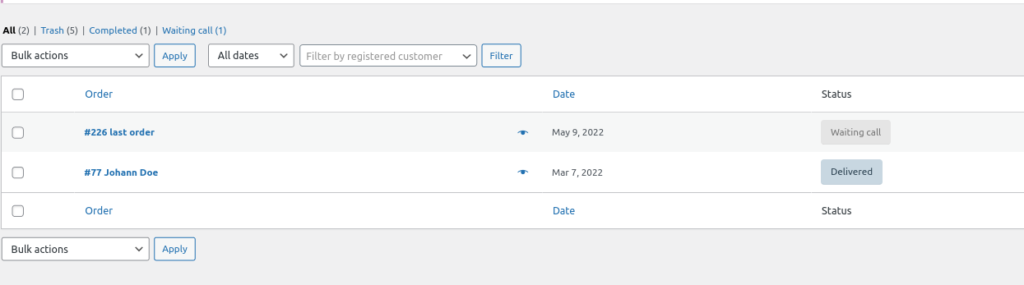 modifica lo stato dell'ordine personalizzato in woocommerce Rinomina lo stato dell'ordine woocommerce