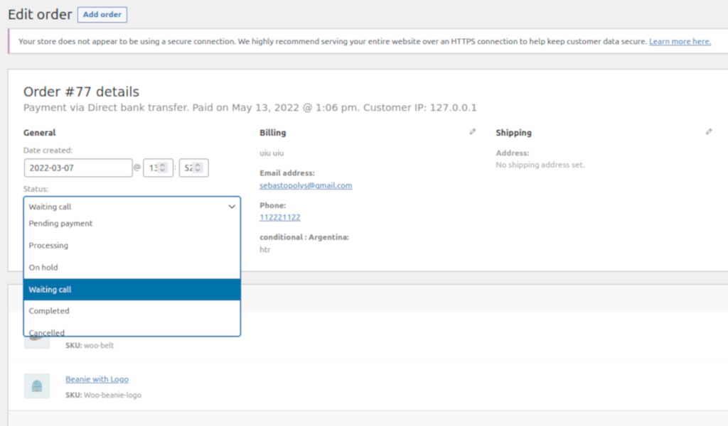 editar o status do pedido personalizado no woocommerce criar o status do pedido personalizado