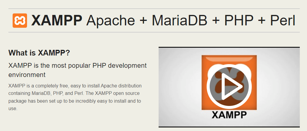 XAMPP 本地开发工具。