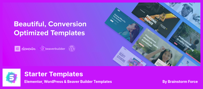 ปลั๊กอินเทมเพลตเริ่มต้น - เทมเพลต Elementor, WordPress & Beaver Builder