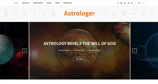 Tema WordPress di astrologia