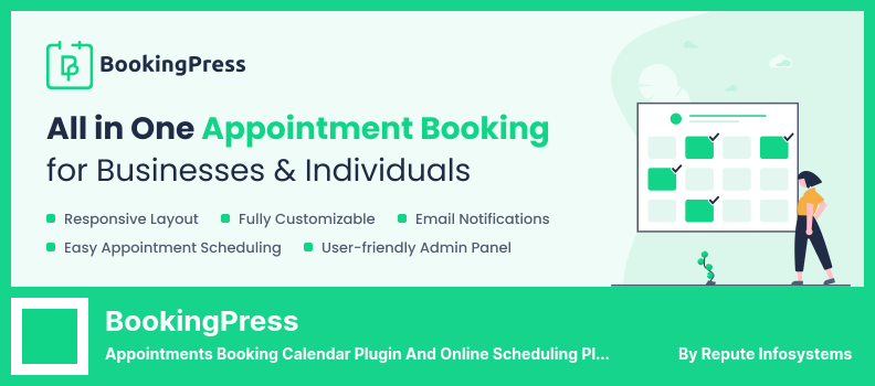Complemento de BookingPress - Complemento de calendario de reserva de citas y complemento de programación en línea
