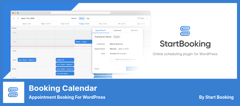 Complemento de calendario de reservas - Reserva de citas para WordPress