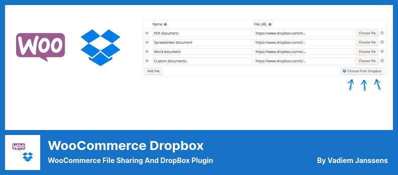 WooCommerce Dropbox 插件 - WooCommerce 文件共享和 DropBox 插件