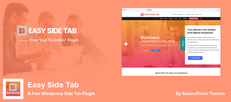 Wtyczka Easy Side Tab — bezpłatna wtyczka WordPress Side Tab