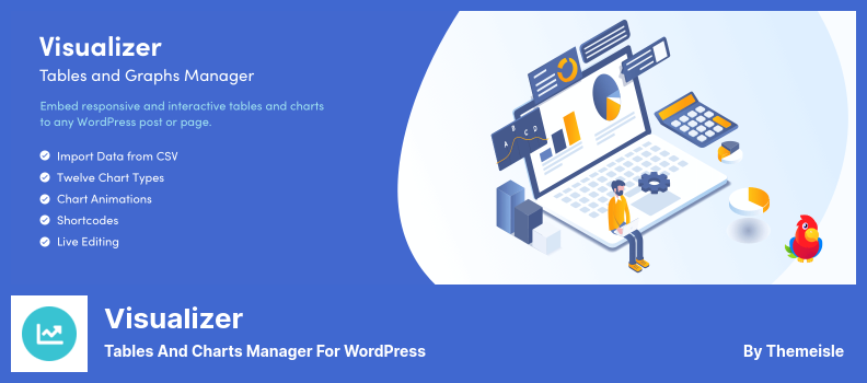 Plugin Visualizer - Gestore di tabelle e grafici per WordPress