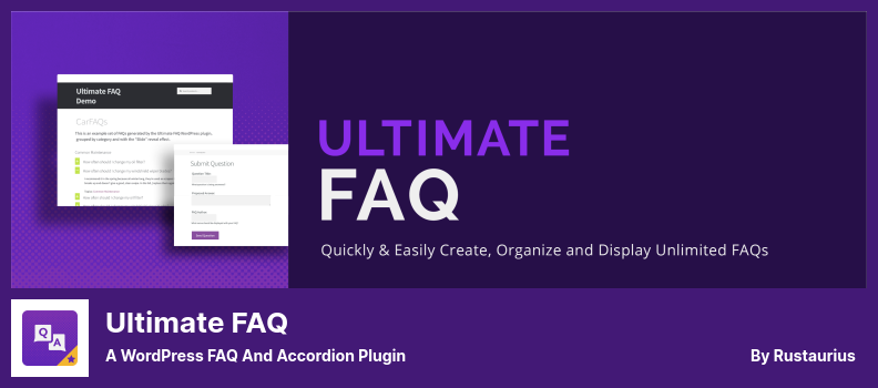 Plugin FAQ Ultimate - FAQ WordPress dan Plugin Accordion
