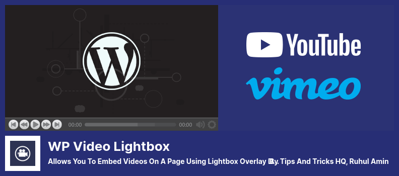 Plugin WP Video Lightbox - Memungkinkan Anda Menyematkan Video Pada Halaman Menggunakan Tampilan Lightbox Overlay