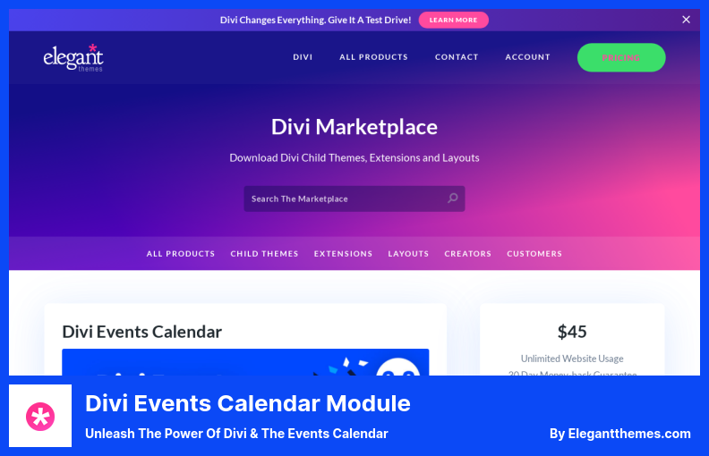 Plugin del modulo calendario eventi Divi - Scatena la potenza di Divi e il calendario degli eventi