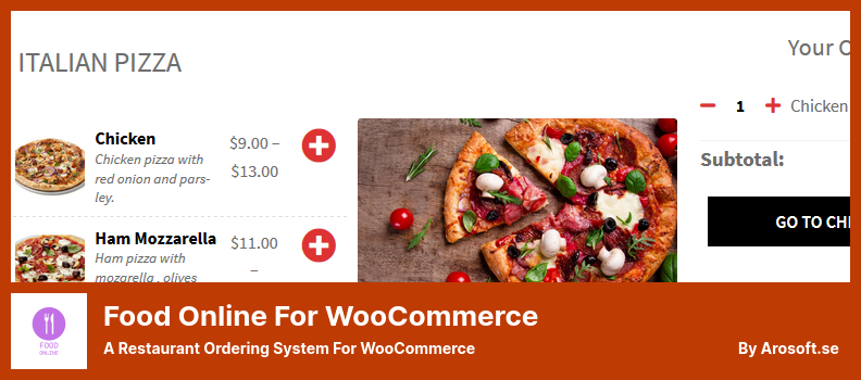 อาหารออนไลน์สำหรับปลั๊กอิน WooCommerce - ระบบการสั่งซื้อร้านอาหารสำหรับ WooCommerce