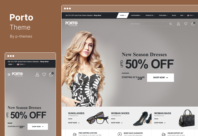 波爾圖主題 - 多用途 WooCommerce 主題