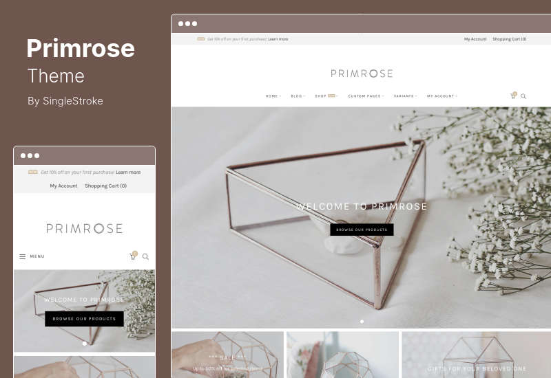 Primrose Theme - 最小的 WooCommerce 主題