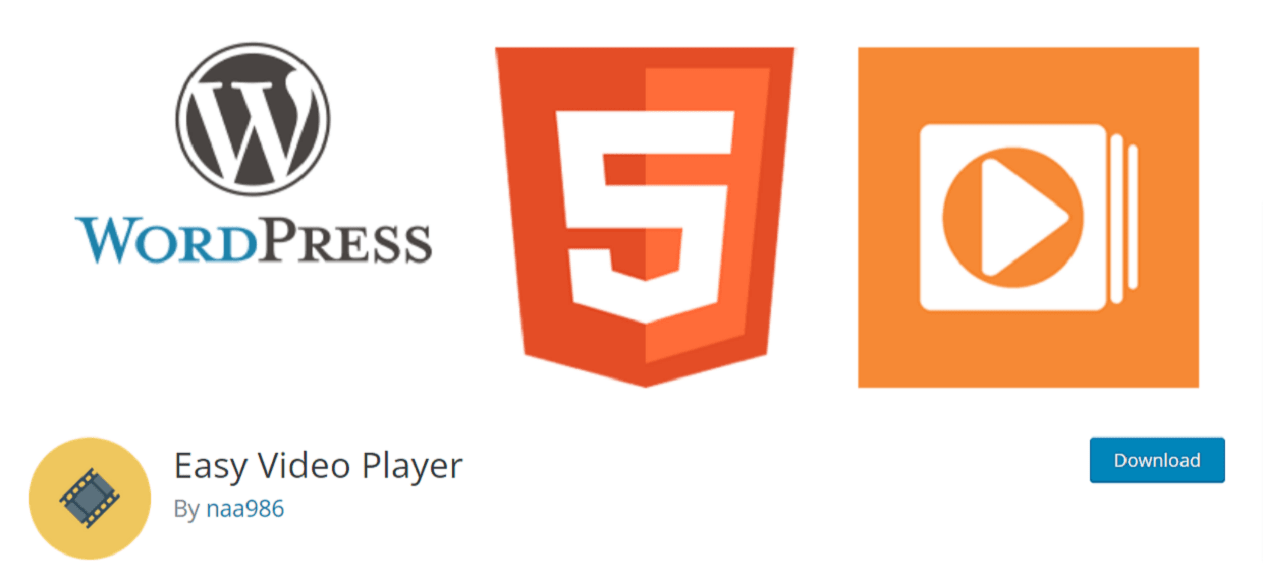 WordPress용 쉬운 비디오 플레이어 플러그인
