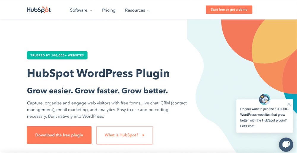 البرنامج المساعد HubSpot WordPress