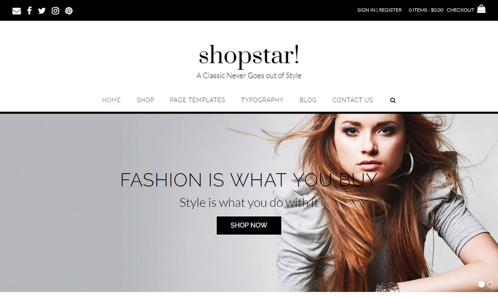 ธีม Shopstar WordPress
