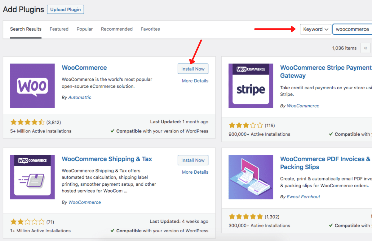 Instal Plugin WordPress WooCommerce