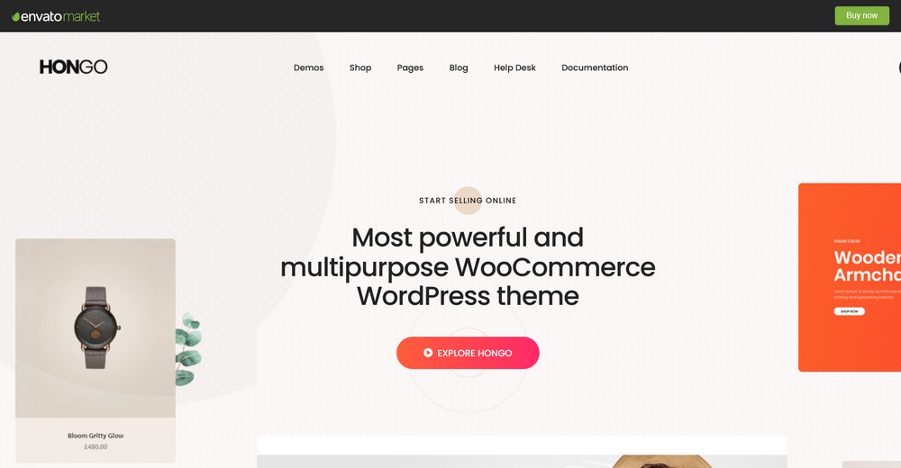 Hongo Tema de WordPress