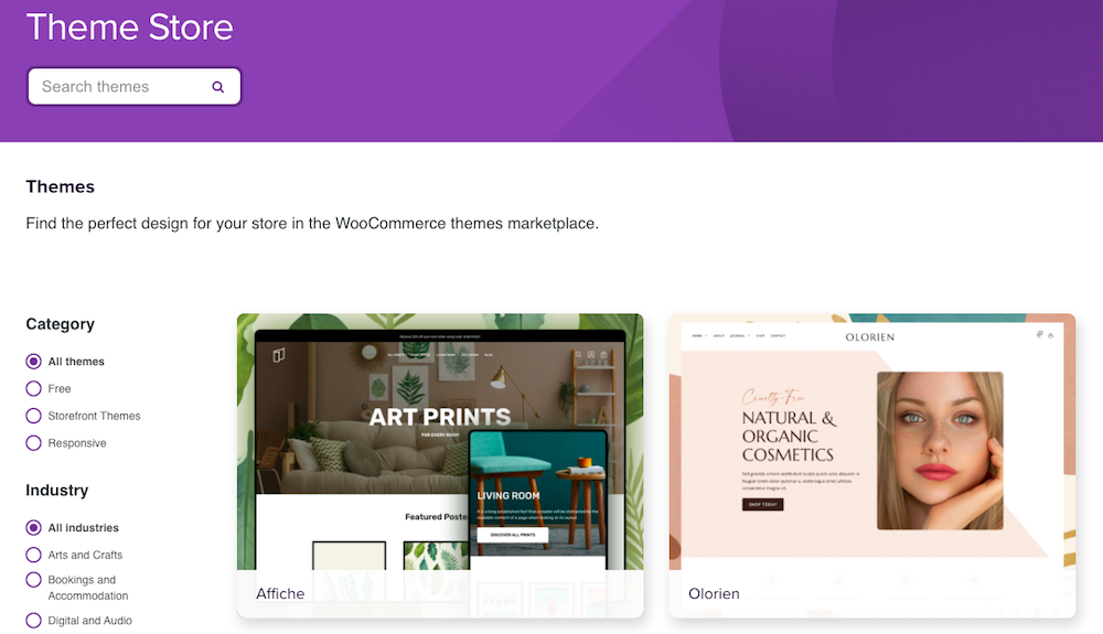 متجر ثيمات WooCommerce