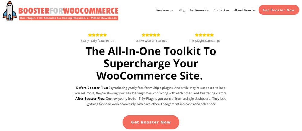 Booster pour le plugin WooCommerce