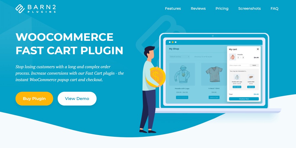 ปลั๊กอินรถเข็นด่วนของ woocommerce