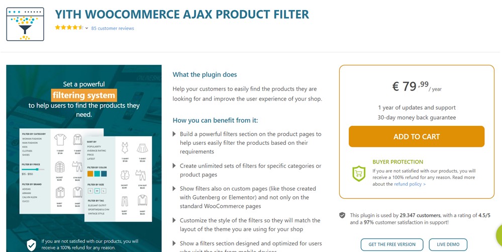 yith woocommerce ajax product filter plugin