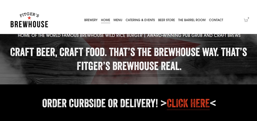 Fitgers Brewhouse 電子商務商店示例
