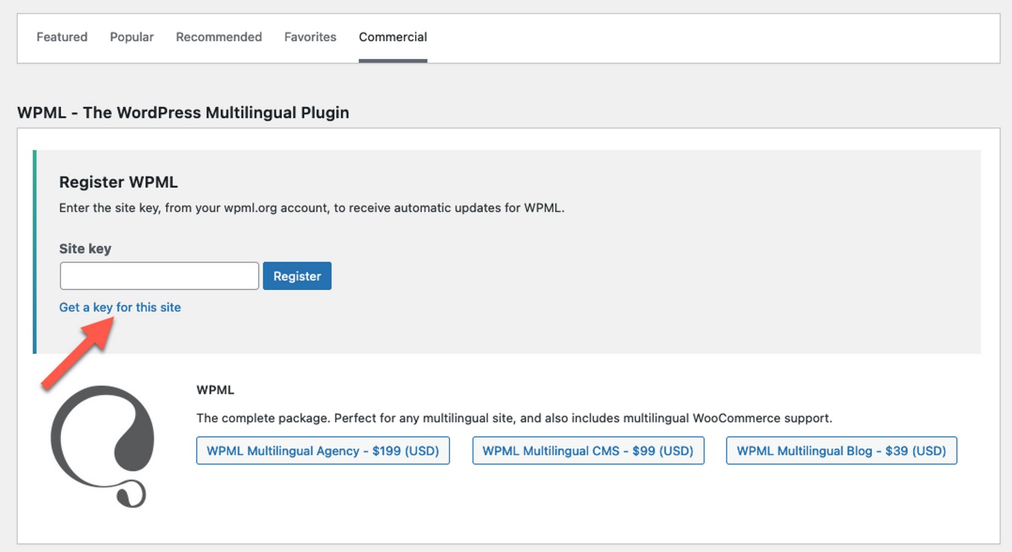 WPML lisans anahtarı