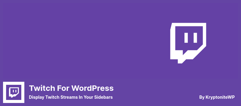 Twitch for WordPress Plugin - Tampilkan Aliran Twitch Di Bilah Sisi Anda