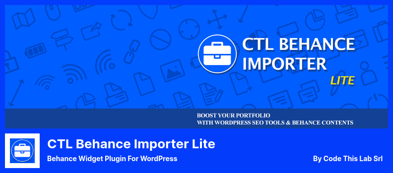 Plugin CTL Behance Importer Lite - Plugin de widget do Behance para WordPress