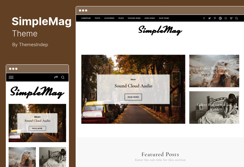 SimpleMag Theme - Tema majalah untuk hal-hal kreatif
