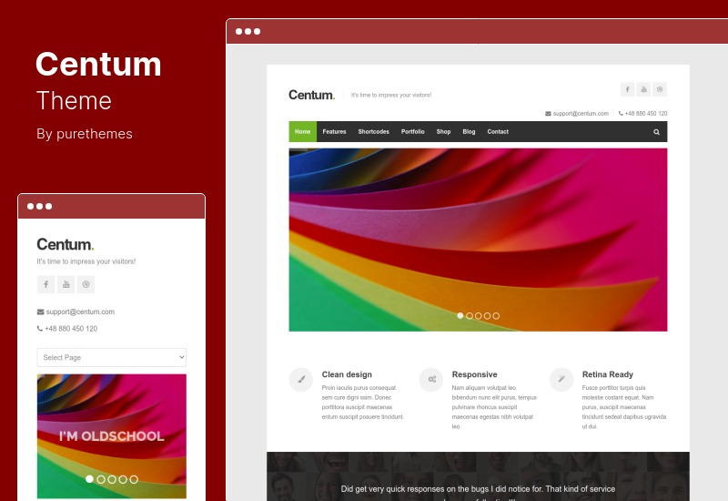 Centum Theme - Tema WordPress Responsif