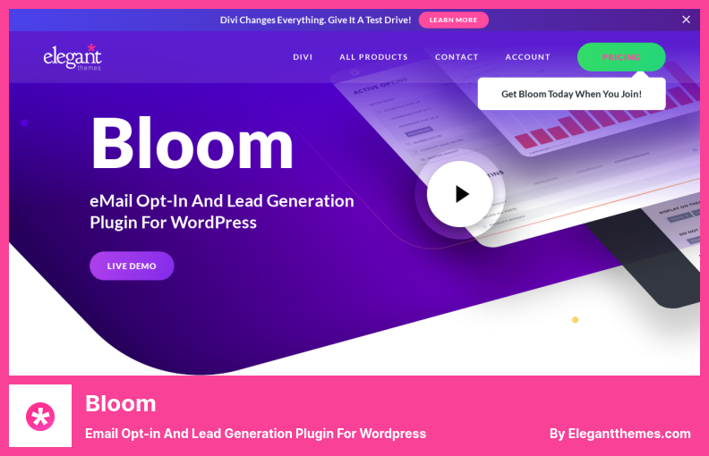 Bloom Plugin - WordPress 的电子邮件选择加入和潜在客户生成插件