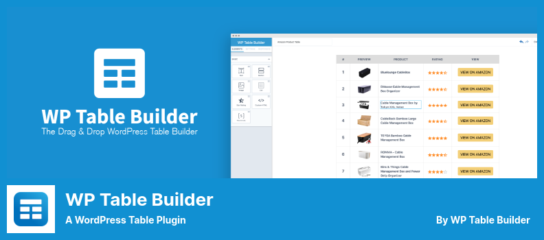 WP Tablo Oluşturucu Eklentisi - bir WordPress Tablo Eklentisi