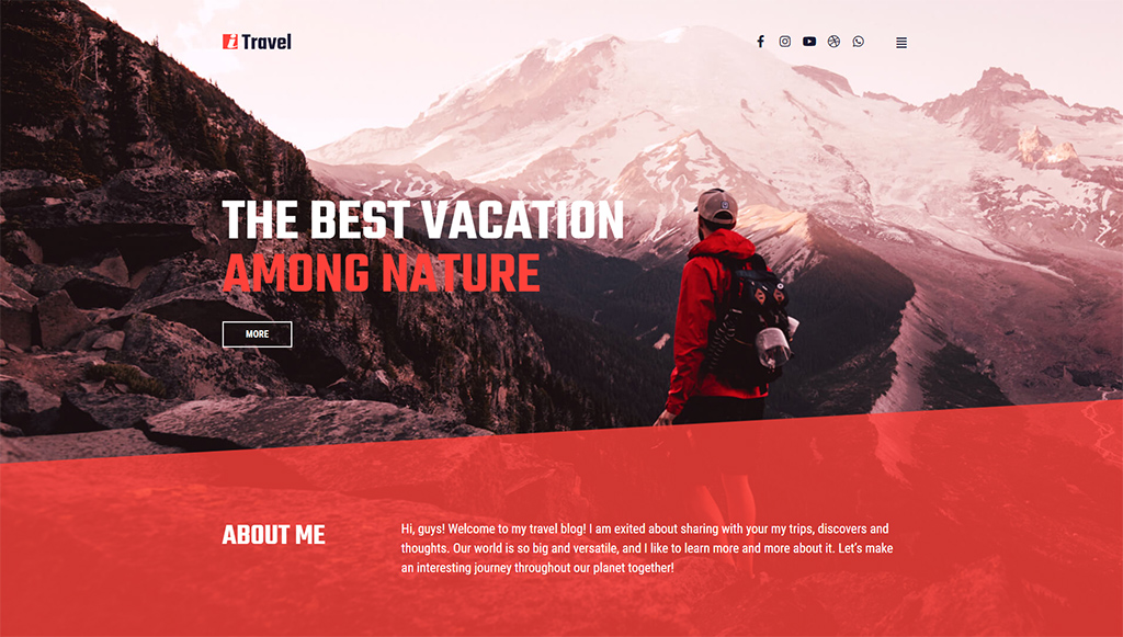 Tipuri de blog în 2022: Tema WordPress iTravel