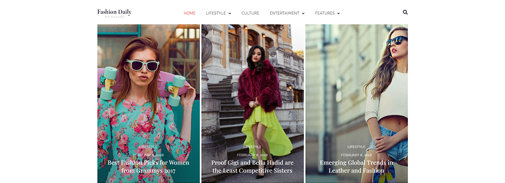 Tipuri de blog în 2022: Tema WordPress Fashion Daily