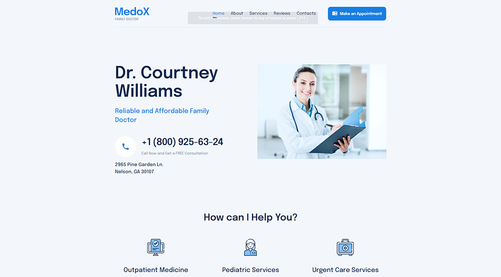 Șablon HTML5 MedoX Doctor Directory