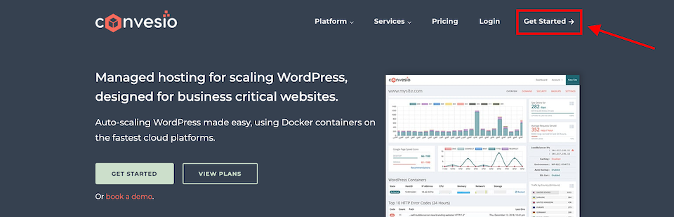 verwaltetes WordPress-Hosting convesio