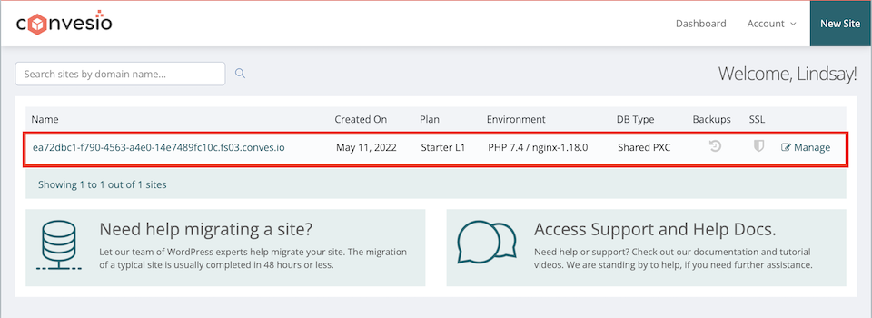 verwaltetes WordPress-Hosting convesio