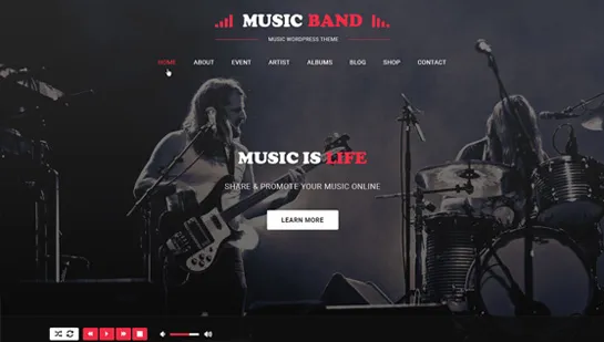 Musikband WordPress-Theme